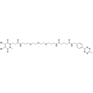 MeTz-Bis-NH2-C1-PEG3-Br2PD