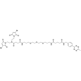Bis(2-MBM-ethyl)amino)-Succinamic-NH2-C1-PEG3-Glutarate-MTz