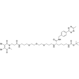 Br2PD-NH2-C1-PEG3-Lys(Boc)-MTz