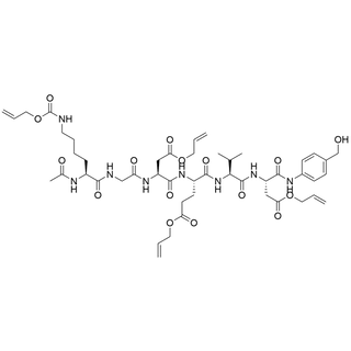 Ac-Lys(Alloc)-Gly-Asp(O-All)-Glu(O-All)-Val-Asp-(O-All)-PAB