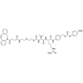 DBCO-PEG1-Carboxy-Val-Cit-PAB-PNP