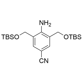 4-amino-3,5-bis(((tert-butyldimethylsilyl)oxy)methyl)benzonitrile