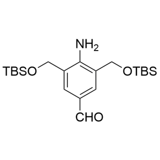 4-amino-3,5-bis(((tert-butyldimethylsilyl)oxy)methyl)benzaldehyde