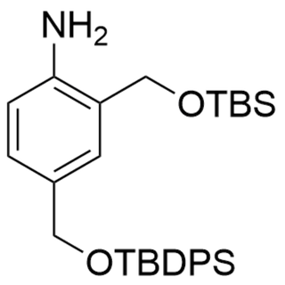 2-(((tert-butyldimethylsilyl)oxy)methyl)-4-(((tert-butyldiphenylsilyl)oxy)methyl)aniline