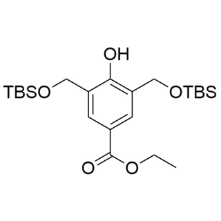 ethyl 3,5-bis(((tert-butyldimethylsilyl)oxy)methyl)-4-hydroxybenzoate