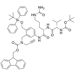 Boc-Val-Cit-PAB(4-TBDPS-3-Fmoc-Propargylamine)