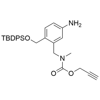 prop-2-yn-1-yl (5-amino-2-(((tert-butyldiphenylsilyl)oxy)methyl)benzyl)(methyl)carbamate