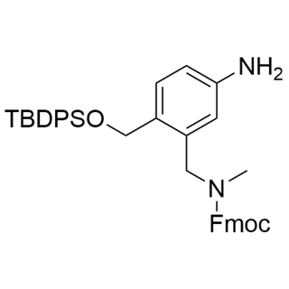 (9H-fluoren-9-yl)methyl (5-amino-2-(((tert-butyldiphenylsilyl)oxy)methyl)benzyl)(methyl)carbamate