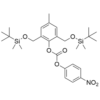 2,6-bis(((tert-butyldimethylsilyl)oxy)methyl)-4-methylphenyl (4-nitrophenyl) carbonate