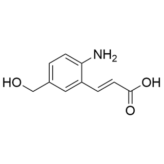 (E)-3-(2-amino-5-(hydroxymethyl)phenyl)acrylic acid