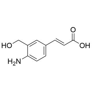 (E)-3-(4-amino-3-(hydroxymethyl)phenyl)acrylic acid