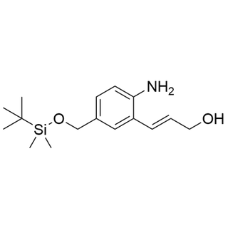 (E)-3-(2-amino-5-(((tert-butyldimethylsilyl)oxy)methyl)phenyl)prop-2-en-1-ol