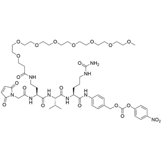 Mal-amido-Dab(m-PEG8-amide)-Val-Cit-PAB-PNP 