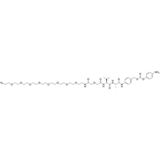 Azido-PEG8-diglycolamide-Val-Ala-PAB-PNP