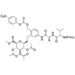 Fmoc-Val-Ala-PAB-3'-(methyl 2-ethyl-3,4,5-tri-OAc-ß-D-glucopyranuronate)-PNP