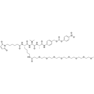 Mc-Lys(m-PEG8-amide)-Val-Ala-PAB-PNP