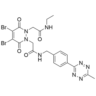 Dibromopyridazinediones-N-(N-ethylacetamide)-N'-acetamide-Bn-mTz