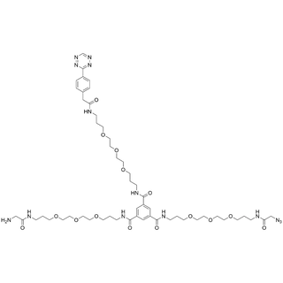 BTC-(Tz-PAA-PEG3-C3-Amido)-(2-AzAc-PEG3-C3-Amido)-(Gly-PEG3-C3-amido)