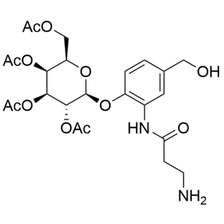 4-(Hydroxymethyl)-2-(beta-Ala-amino)phenyl 2,3,4,6-tetra-O-acetyl-beta-D-galactopyranoside