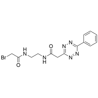 2-bromo-N-(2-(2-(6-phenyl-1,2,4,5-tetrazin-3-yl)acetamido)ethyl)acetamide