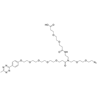 N-(methyltetrazine-O-PEG5-amido)-N-(PEG2-azide)-N-(Et-amido-PEG2-acid)