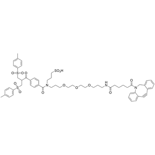 Bis-sulfone-sulfo-PEG3-amido-C6-DBCO