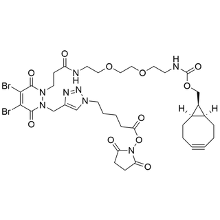 Dibromopyridazinediones-N-CH2-triazole-C5-NHS ester-N'-Propanamido-PEG2-endo-BCN