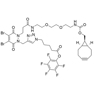 Dibromopyridazinediones-N-CH2-triazole-C5-PFP ester-N'-Propanamido-PEG2-endo-BCN