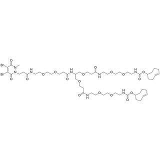 2-(dibromopyridazinediones-N-methyl-N'-propanamido-PEG2-amido)-1,3-bis(TCO-PEG2-amido-ethoxy)propane