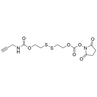 2-((2-((((2,5-dioxopyrrolidin-1-yl)oxy)carbonyl)oxy)ethyl)disulfaneyl)ethyl prop-2-yn-1-ylcarbamate