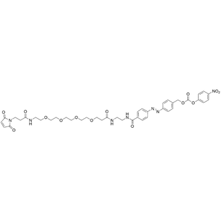 Mal-C2-amido-PEG4-amido-EN-(E)-4-((4-PNP-benzyl carbonate)diazenyl)benzamide