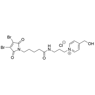 1-(3-(5-(3,4-dibromo-2,5-dioxo-2,5-dihydro-1H-pyrrol-1-yl)pentanamido)propyl)-4-(hydroxymethyl)pyridin-1-ium chloride