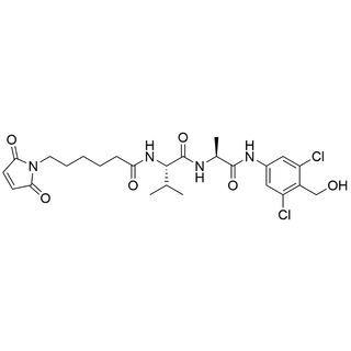 Mal-C6-amido-Val-Ala-(2,6-dichloro-PAB)