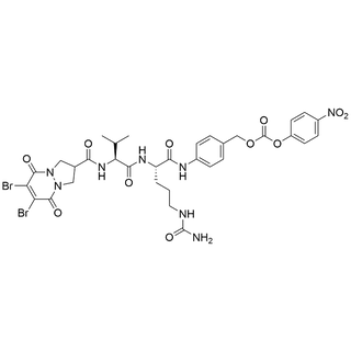6,7-dibromo-5,8-dioxo-2,3,5,8-tetrahydro-1H-pyrazolo[1,2-a]pyridazine-2-carboxamide-Val-Cit-PAB-PNP