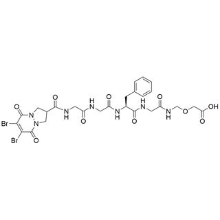 6,7-dibromo-5,8-dioxo-2,3,5,8-tetrahydro-1H-pyrazolo[1,2-a]pyridazine-2-carboxamide-Gly-Gly-Phe-Gly-NHCH2OAc