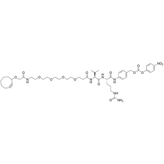2-(Cyclooct-2-yn-1-yloxy)acetamide-PEG4-amido-Val-Cit-PAB-PNP