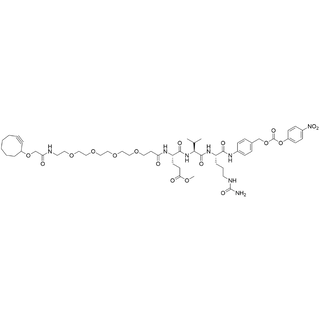 2-(Cyclooct-2-yn-1-yloxy)acetamide-PEG4-amido-Glu(OMe)-Val-Cit-PAB-PNP