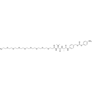 Azido-PEG8-amido-Val-Ala-PAB-PNP