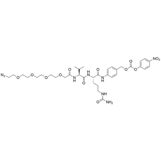 Azido-PEG4-C2-amido-Val-Cit-PAB-PNP