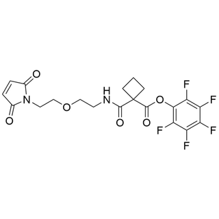 Mal-PEG1-amido-cBu-PFP ester