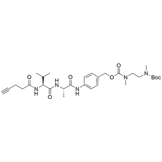 4-Pentynoyl-Val-Ala-PAB-NMeCH2CH2NMe-Boc