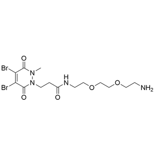 N-(2-(2-(2-aminoethoxy)ethoxy)ethyl)-3-(4,5-dibromo-2-methyl-3,6-dioxo-3,6-dihydropyridazin-1(2H)-yl)propanamide