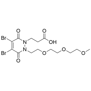 3-(4,5-dibromo-2-(2-(2-(2-methoxyethoxy)ethoxy)ethyl)-3,6-dioxo-3,6-dihydropyridazin-1(2H)-yl)propanoic acid