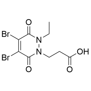3-(4,5-dibromo-2-ethyl-3,6-dioxo-3,6-dihydropyridazin-1(2H)-yl)propanoic acid