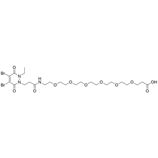 1-(4,5-dibromo-2-ethyl-3,6-dioxo-3,6-dihydropyridazin-1(2H)-yl)-3-oxo-7,10,13,16,19,22-hexaoxa-4-azapentacosan-25-oic acid