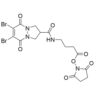 2,5-dioxopyrrolidin-1-yl 4-(6,7-dibromo-5,8-dioxo-2,3,5,8-tetrahydro-1H-pyrazolo[1,2-a]pyridazine-2-carboxamido)butanoate