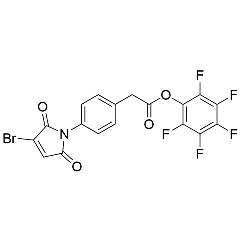 perfluorophenyl 2-(4-(3-bromo-2,5-dioxo-2,5-dihydro-1H-pyrrol-1-yl)phenyl)acetate