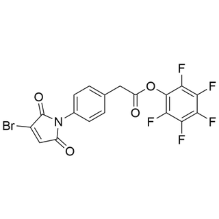 perfluorophenyl 2-(4-(3-bromo-2,5-dioxo-2,5-dihydro-1H-pyrrol-1-yl)phenyl)acetate