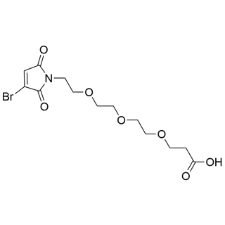 3-(2-(2-(2-(3-bromo-2,5-dioxo-2,5-dihydro-1H-pyrrol-1-yl)ethoxy)ethoxy)ethoxy)propanoic acid