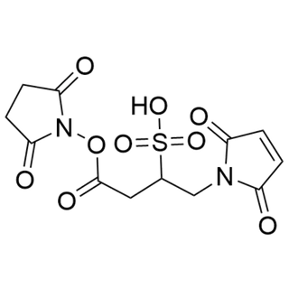 1-(2,5-dioxo-2,5-dihydro-1H-pyrrol-1-yl)-4-((2,5-dioxopyrrolidin-1-yl)oxy)-4-oxobutane-2-sulfonic acid